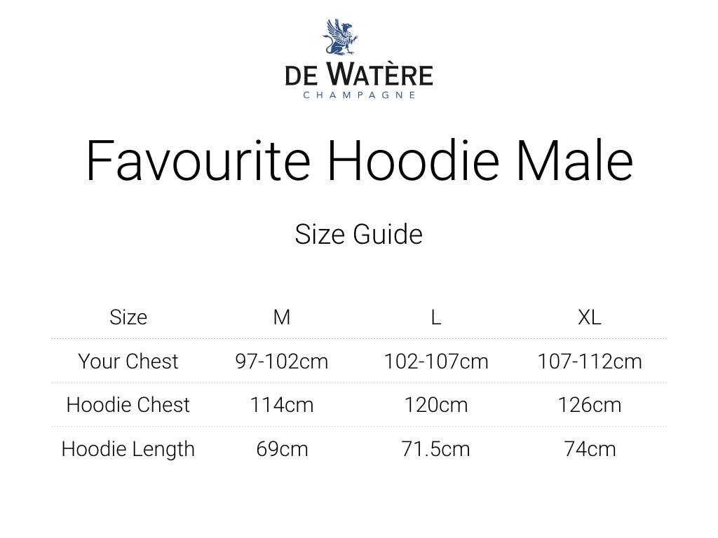 Load image into Gallery viewer, De Watere Favourite Zip Hoodie Men size guide
